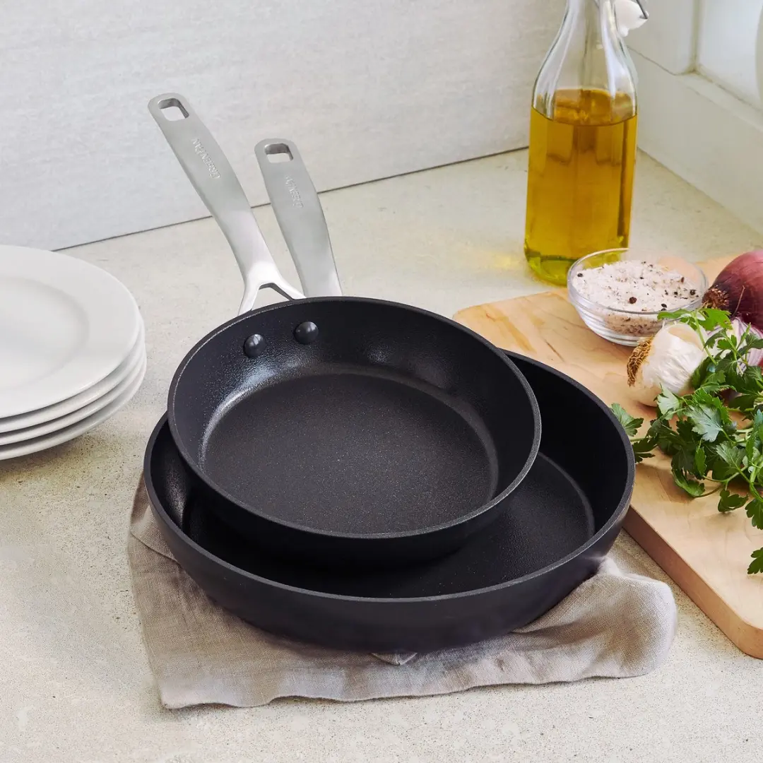 GreenPan Copenhagen Koekenpannenset 20+28cm - PFAS-vrij - Zwart