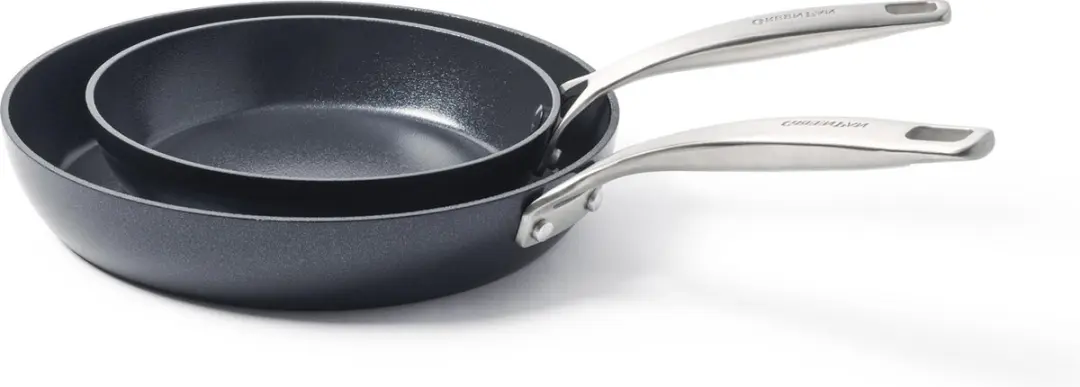 GreenPan Copenhagen Koekenpannenset 20+28cm - PFAS-vrij - Zwart