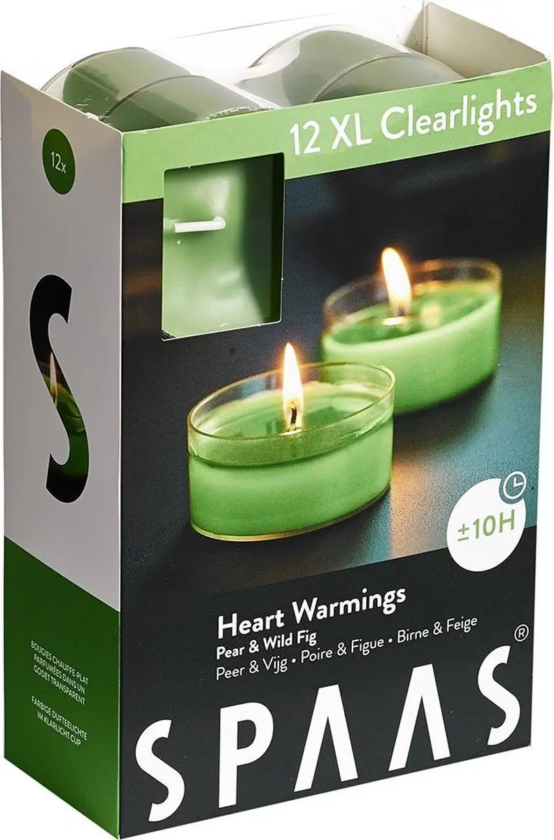 Spaas XL Clearlights Heart Warmings Pear & Wild Fig