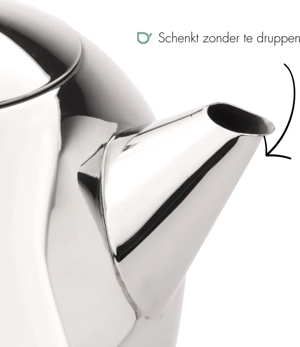 Bredemeijer Minuet Santhee Theepot 1L - Dubbelwandig RVS - Glanzend