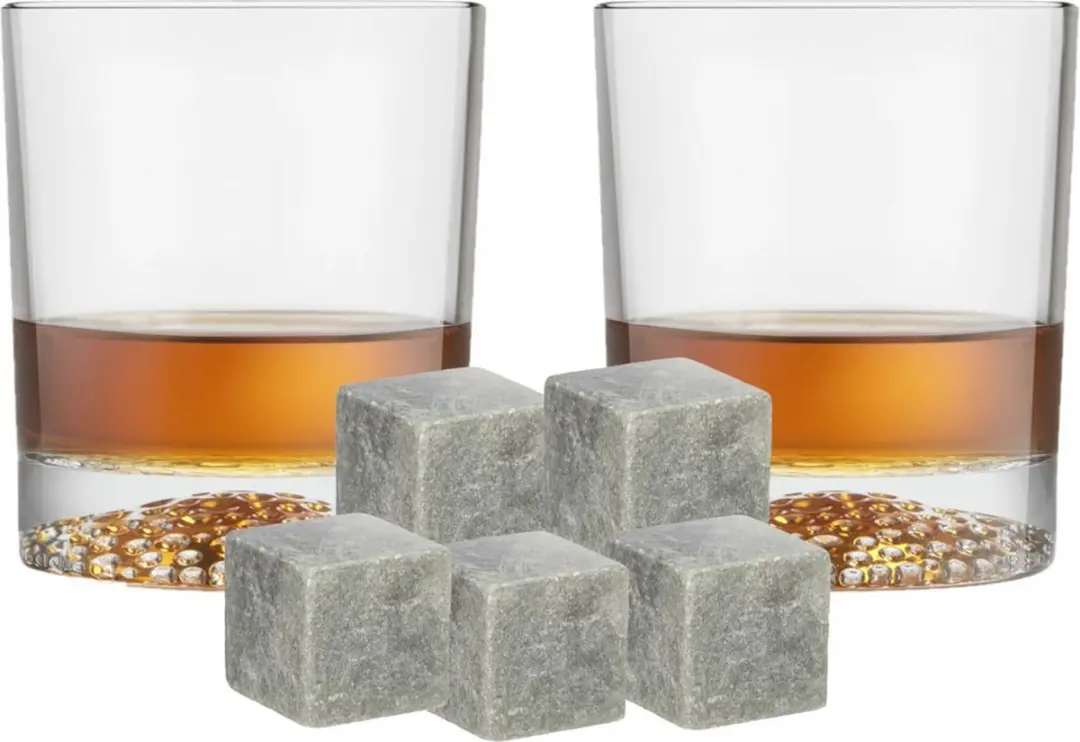 Royal Leerdam Whiskyglazen & IJsblokstenen Set