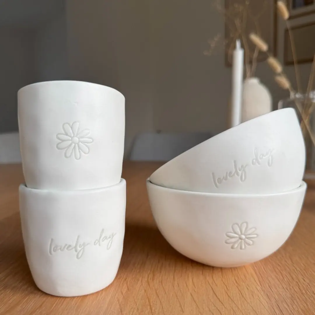 Leeff Mokken Daisy 26026 - 2 Stuks - Wit