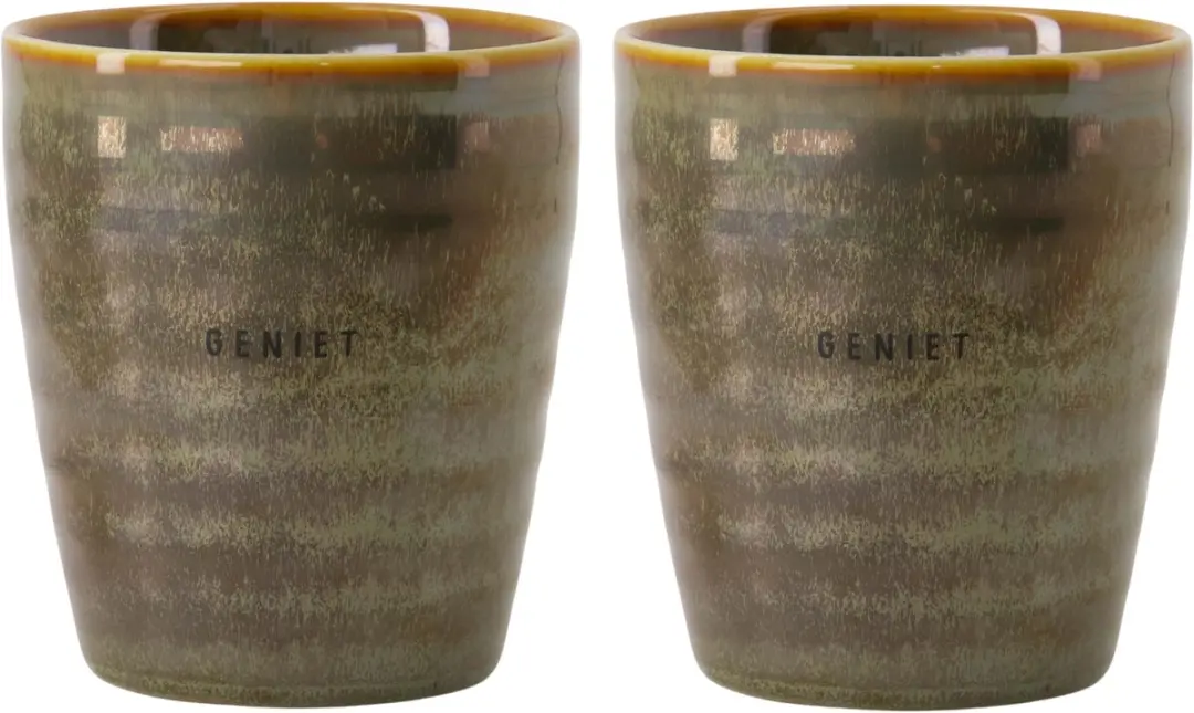 Zusss Set Van 2 Koffiemokken Keramiek