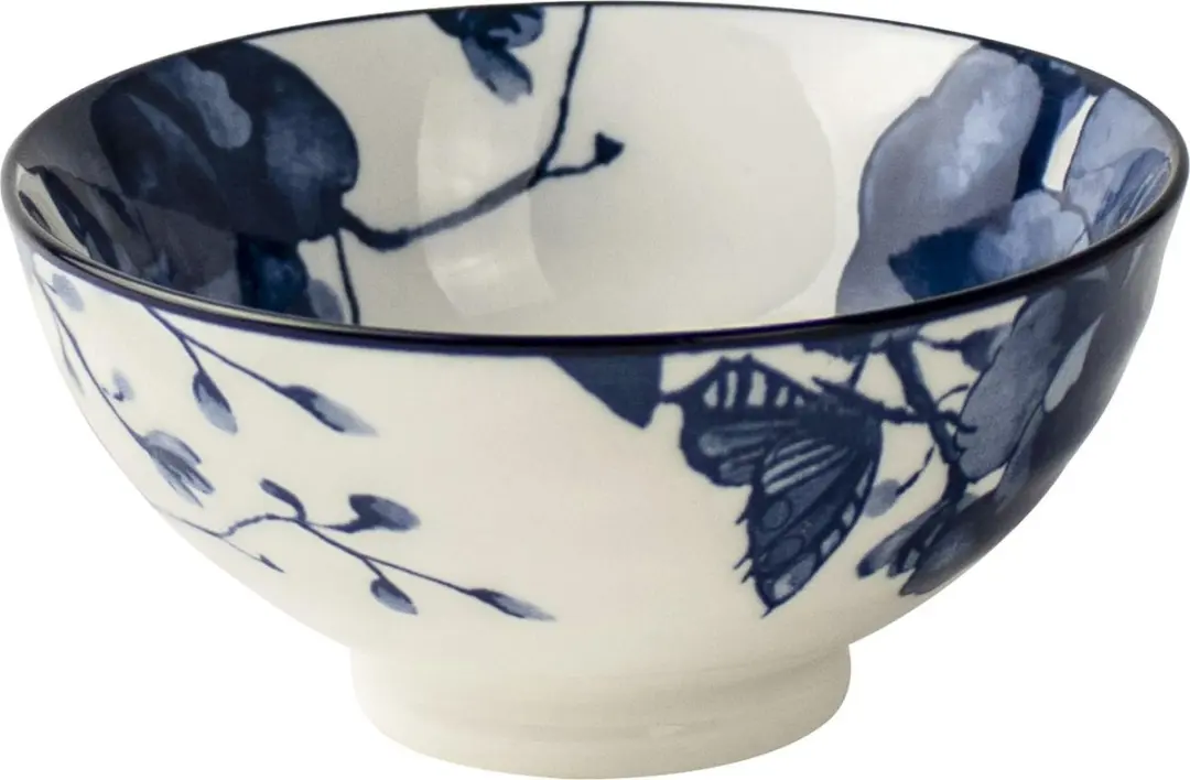 Gusta Peony Schaaltje - Ø10cm - Wit/Blauw
