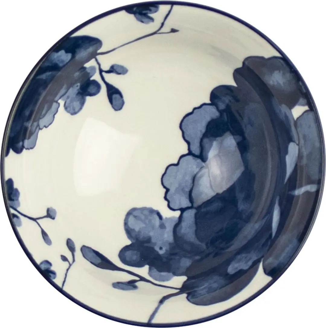 Gusta Peony Schaaltje - Ø10cm - Wit/Blauw