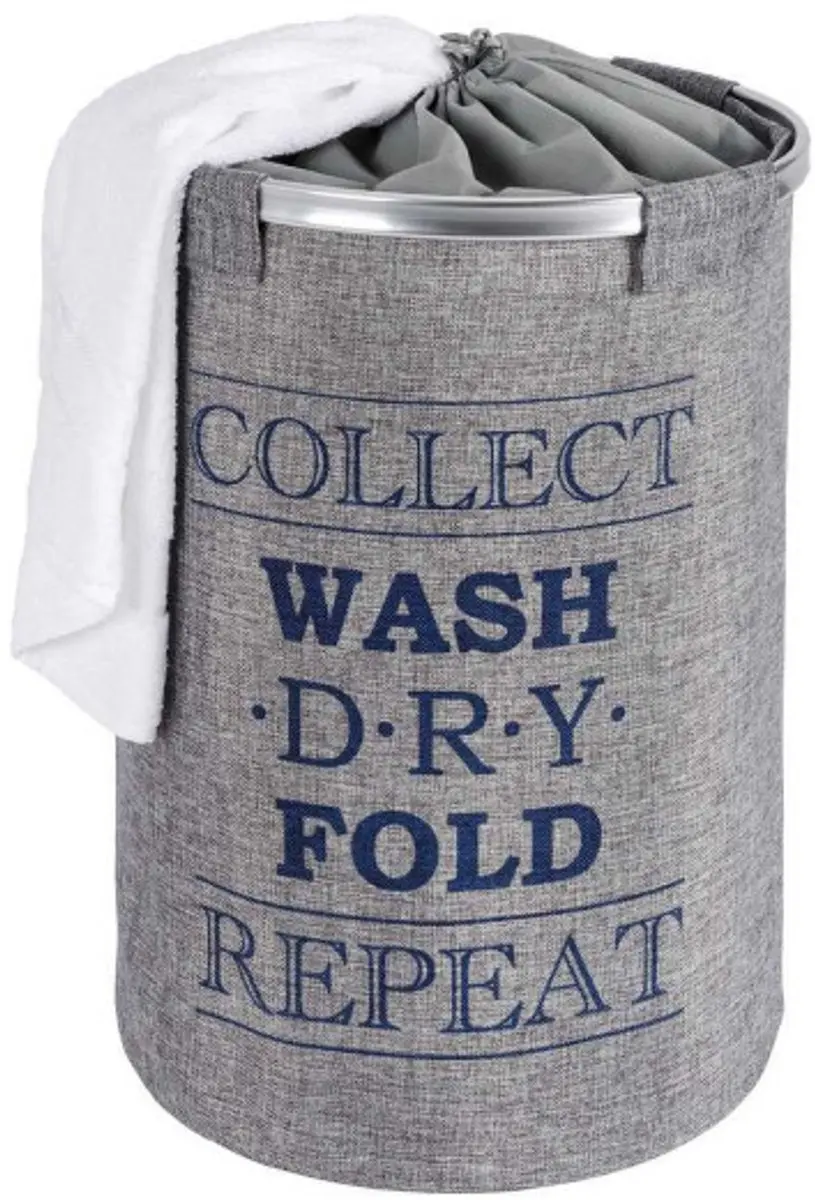 Wenko Ringo Wasmand 68L - 54x40x40cm - Grijs