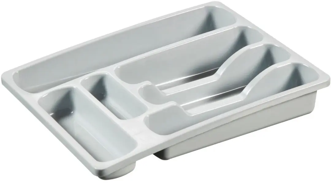 Curver Bestekbak 6 Vakken M - 29x36x6cm - Lichtgrijs