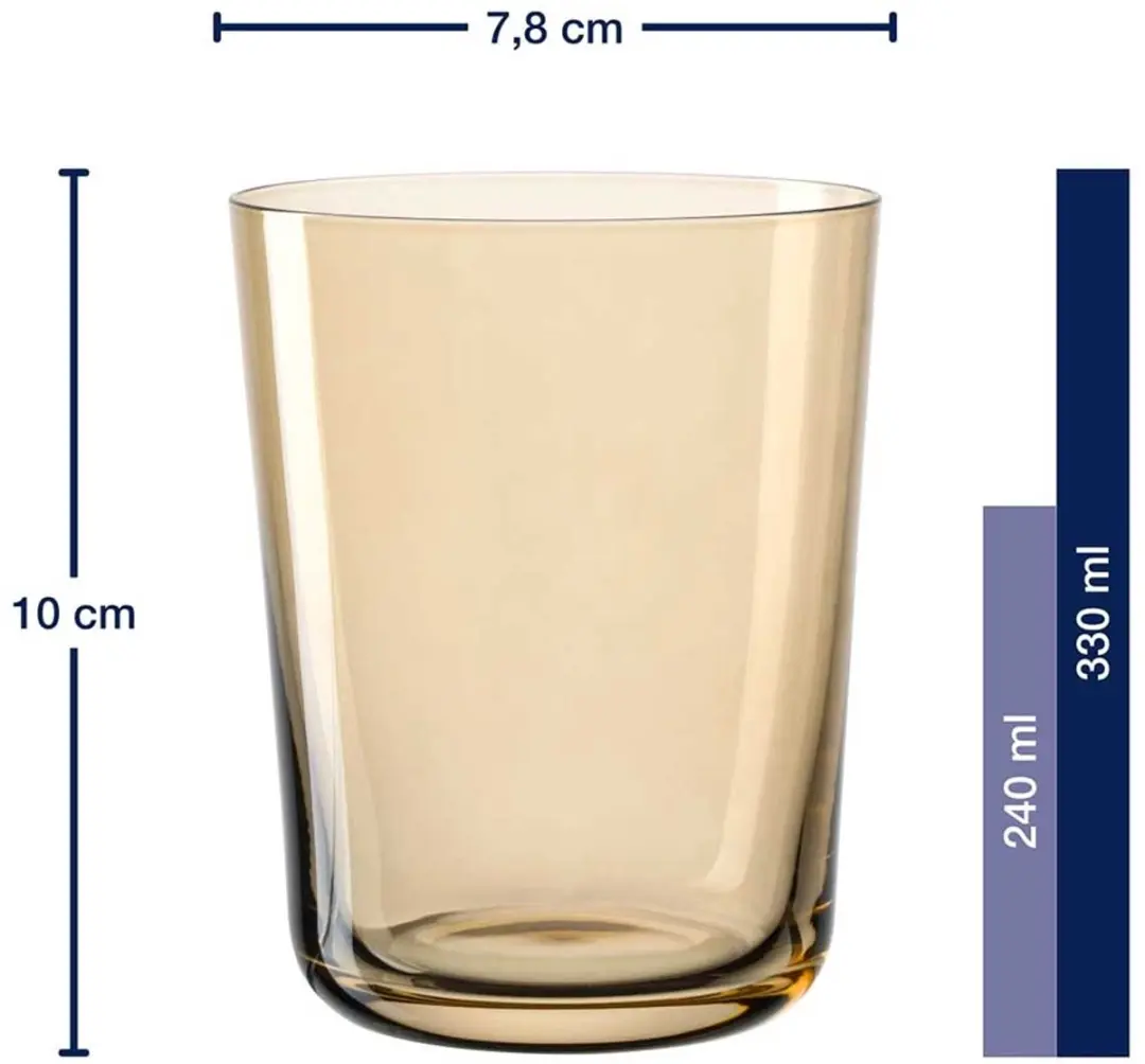 Leonardo LEGGERO Glas 330ml Tosca - Set van 4