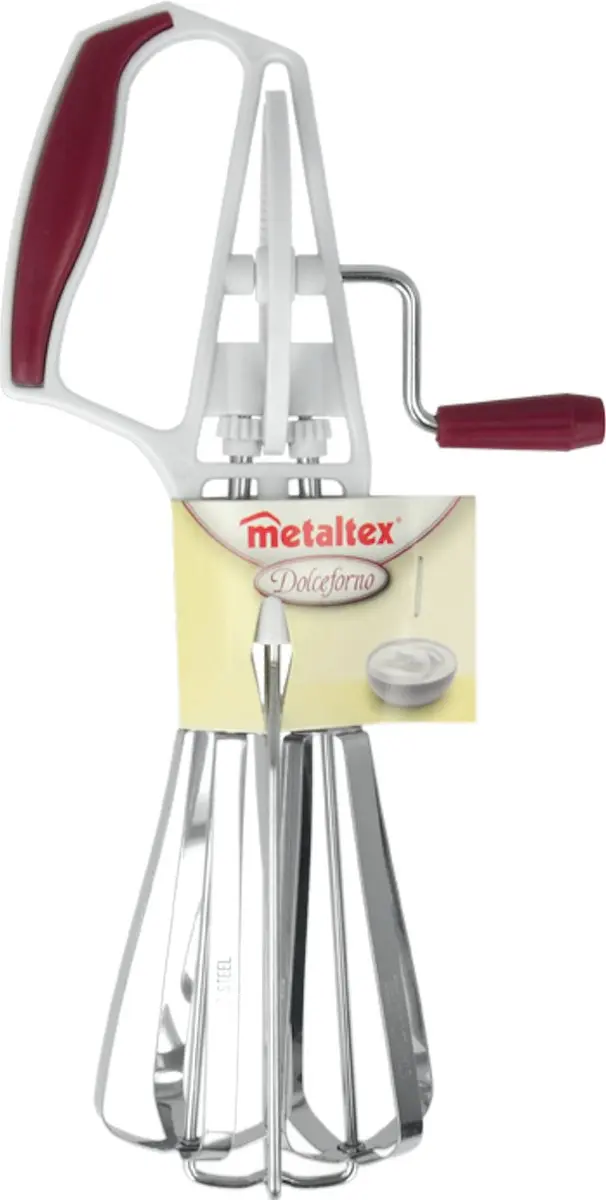 Metaltex Mechanische Dubbele Mixer - Zilver