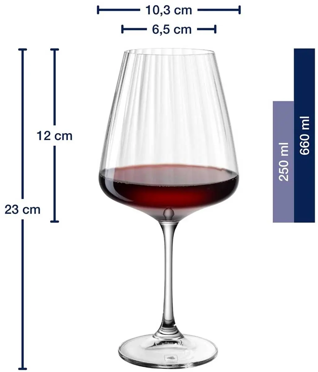 Leonardo Paolo Wijnglas 660ml - Set van 4