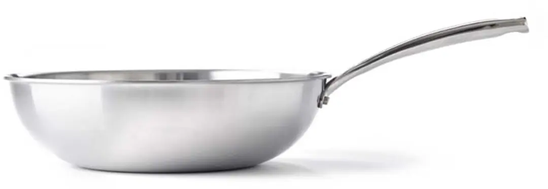 BK Superior Triply Wok 30cm - 4.7L - PFAS-vrij - Zilver