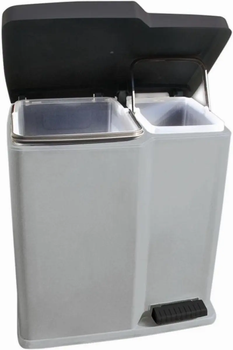 Curver Duo Pedaalemmer 21L - 15L + 6L Grijs