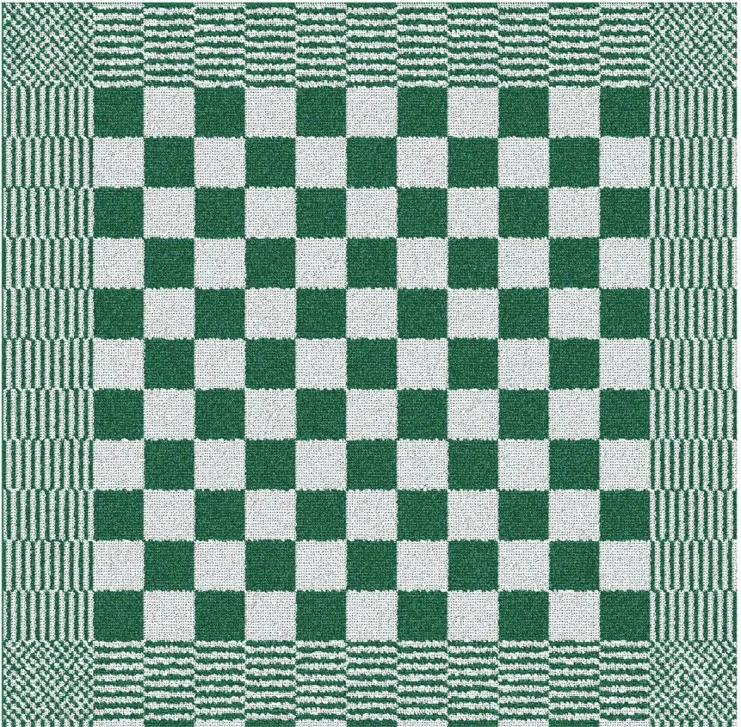 DDDDD Theedoeken & Keukendoeken Set - 4 Stuks - Geruit Groen