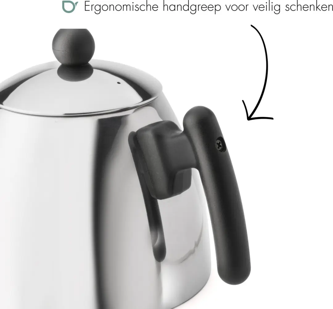 Bredemeijer Theepot Duet Classic 1,2L - Zwart - RVS