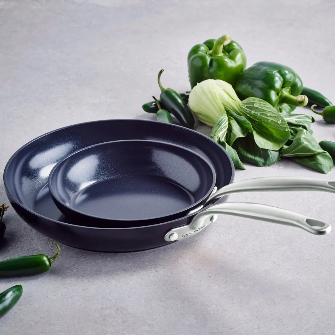 GreenPan Barcelona CC001865-001 Koekenpannenset 2-delig - Ø 20/28cm - Zwart