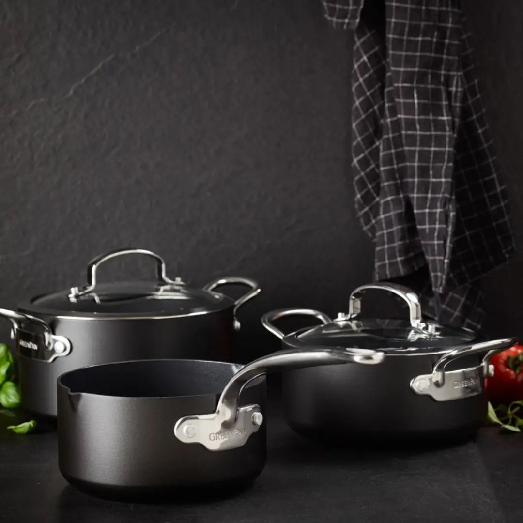 GreenPan Barcelona Kookpan Ø20cm - 3.1L - Zwart