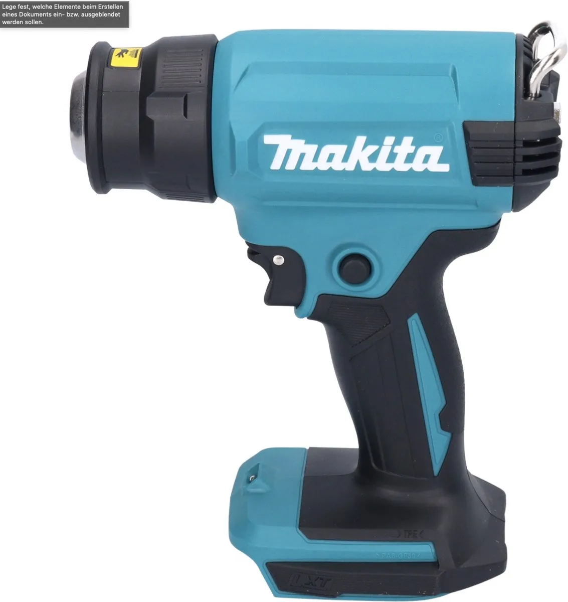 Makita DHG 180 F1 Heteluchtpistool 18V - 550°C - 3,0Ah - afbeelding 3 van 5