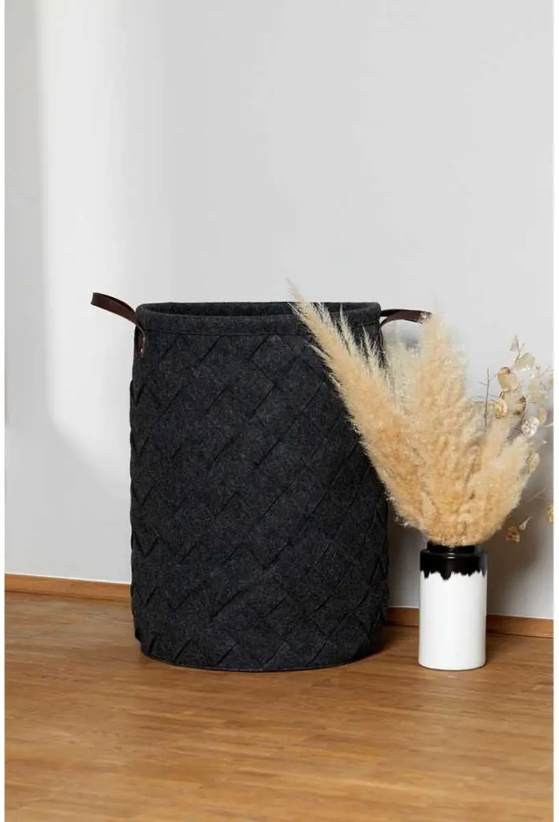 Wenko Wasmand Trovo 75L - 40cm - Antraciet