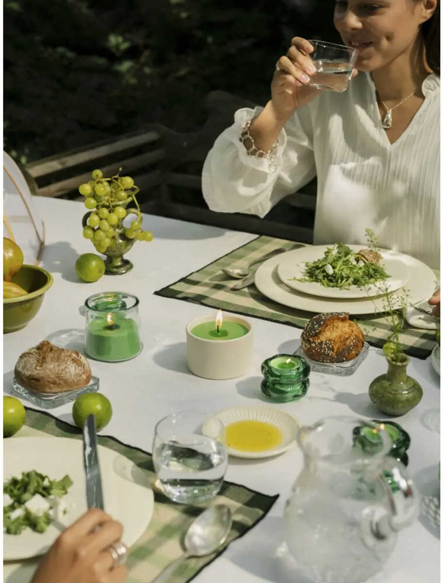 Spaas Mini Citronella Buitenkaars - Levendig Groen