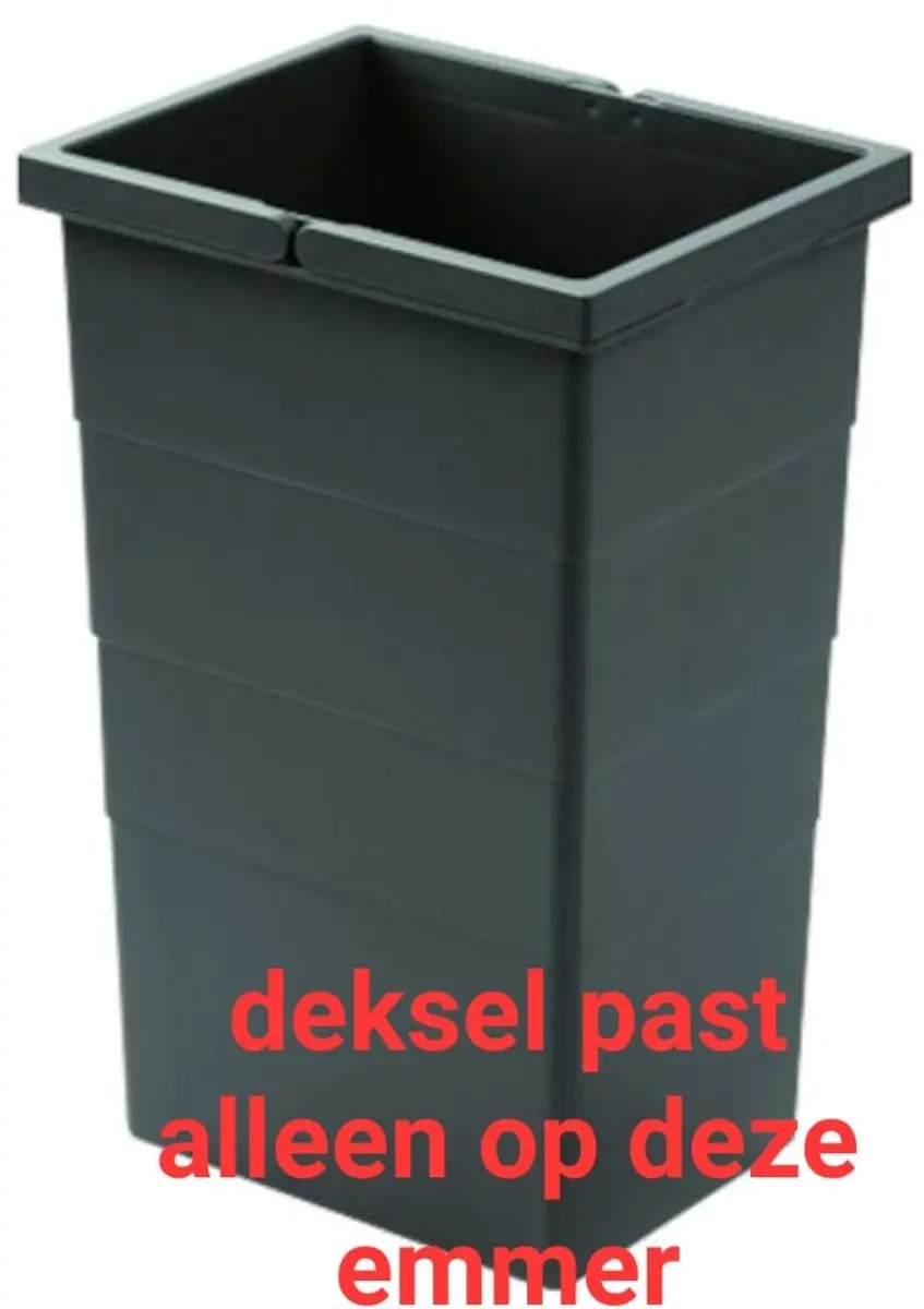 Hailo Cargo Synchro Deksel 13L - Donker grijs - MPN 1220389