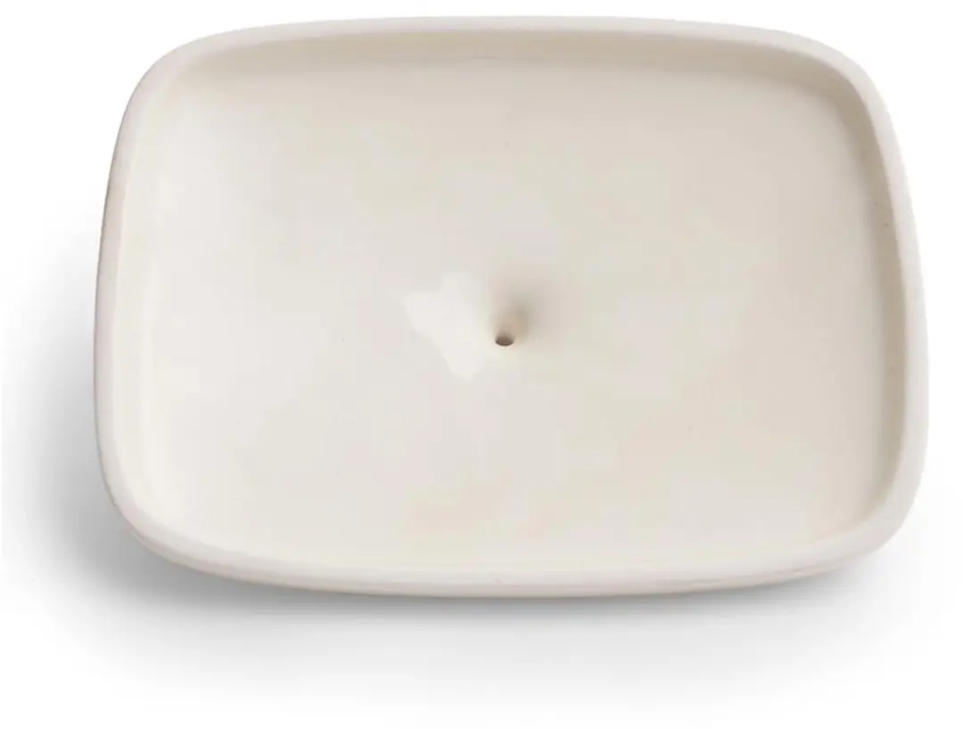 Royal Boch Kitchen Deksel Botervloot 17,5x12cm - Wit