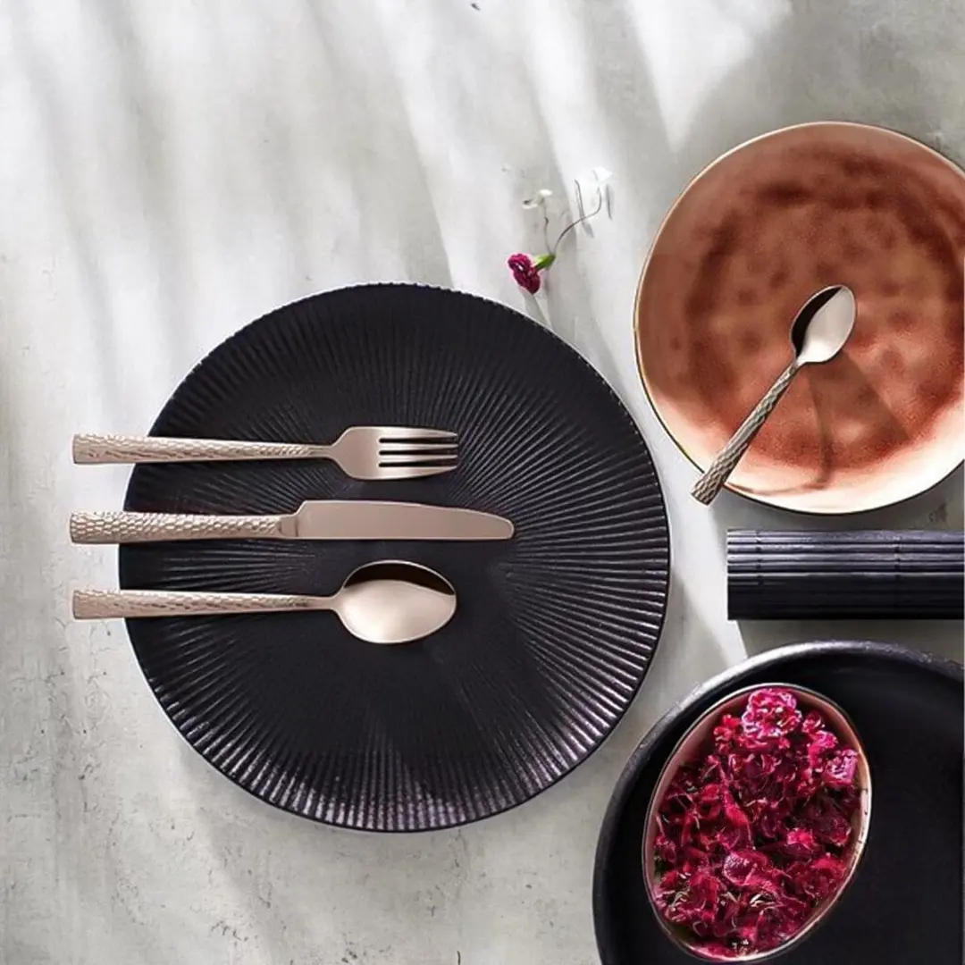 Amefa Felicity Rose Champagne Taartvorkjes - 6 Stuks