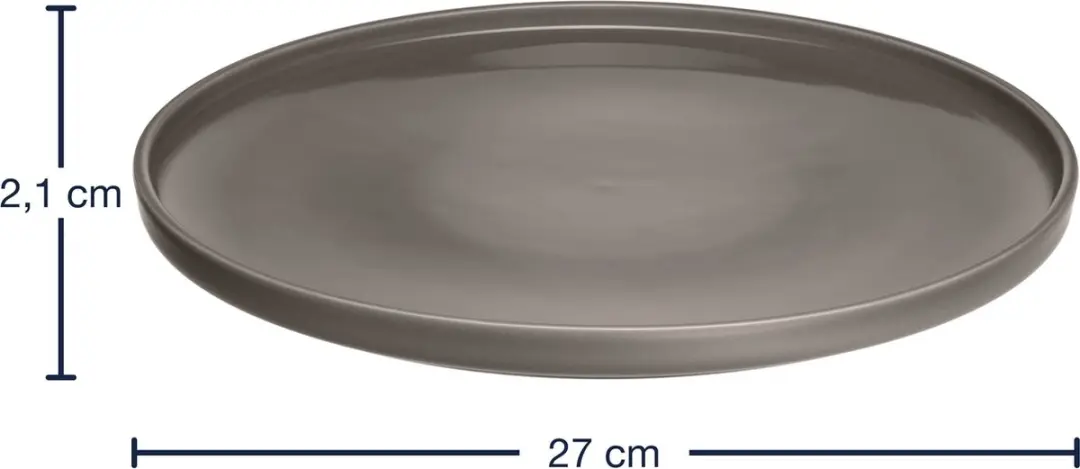 Leonardo Roma Bord 27cm Taupe - Set van 6