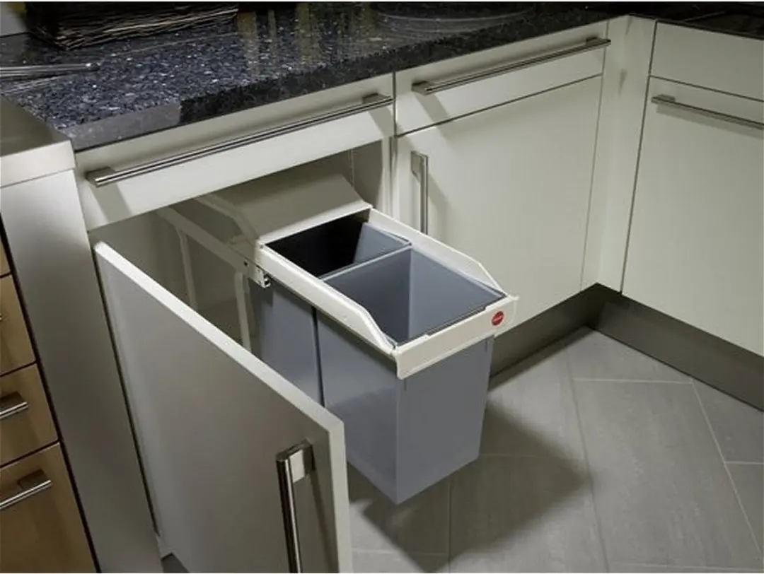 Hailo Multi-Box Duo L Inbouw Prullenbak 28L - 2x14l - Wit