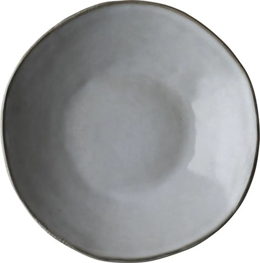 Dutch Rose Organic Diepe Bord 23,5cm - Grijs