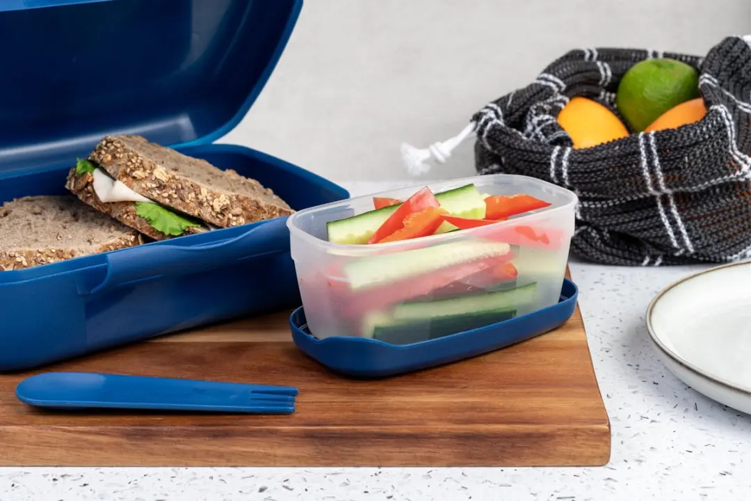 Amuse Brunch & Salad Brooddoos Navy - 1.2L - Blauw