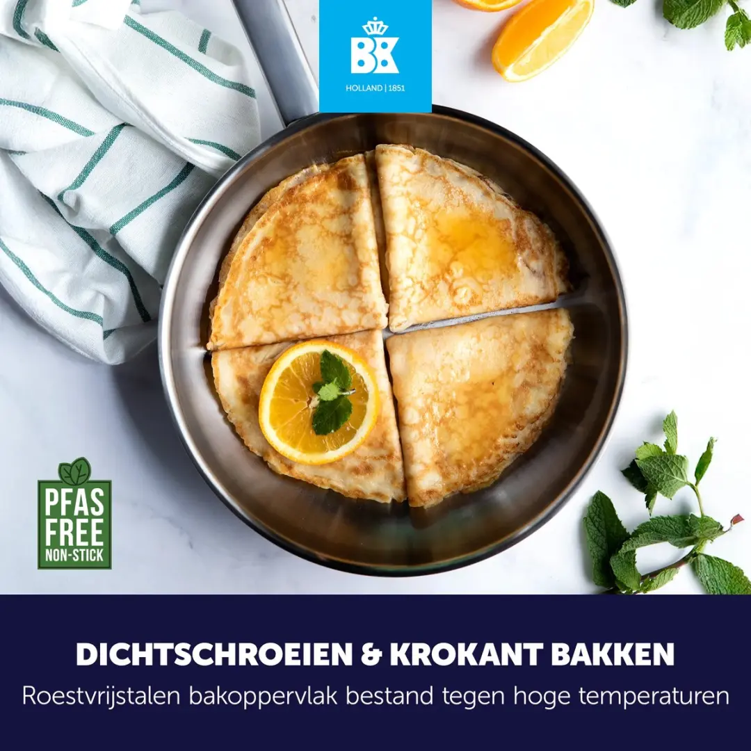 BK Bright Koekenpan 28cm - Inductie - Zilver