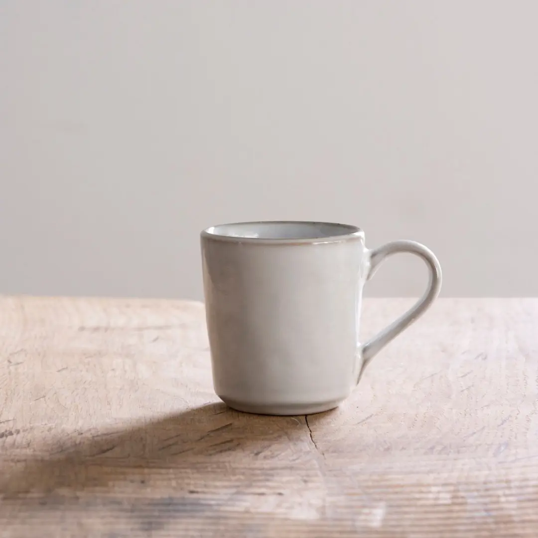 Dutch Rose Organic Mok Stoneware 250ml - Licht Grijs
