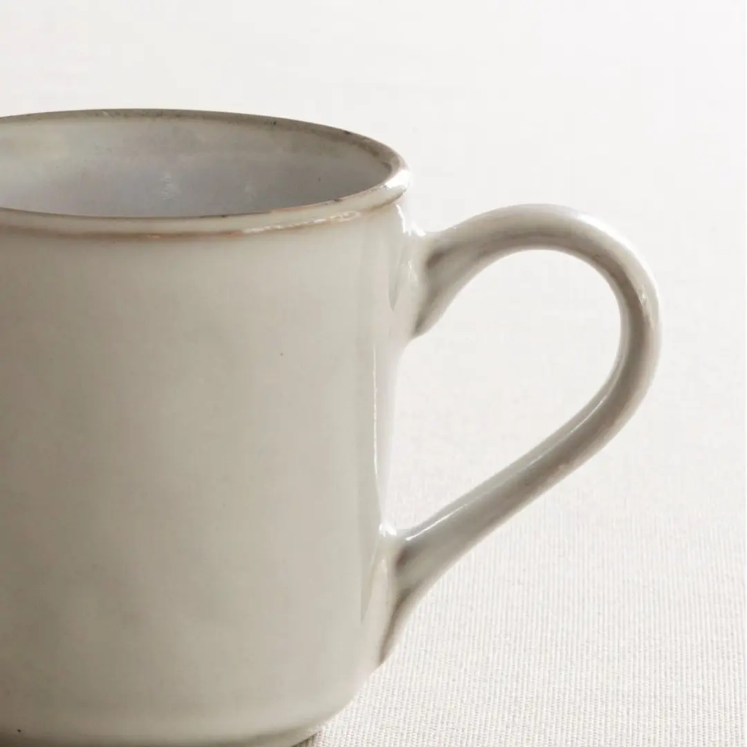 Dutch Rose Organic Mok Stoneware 250ml - Licht Grijs
