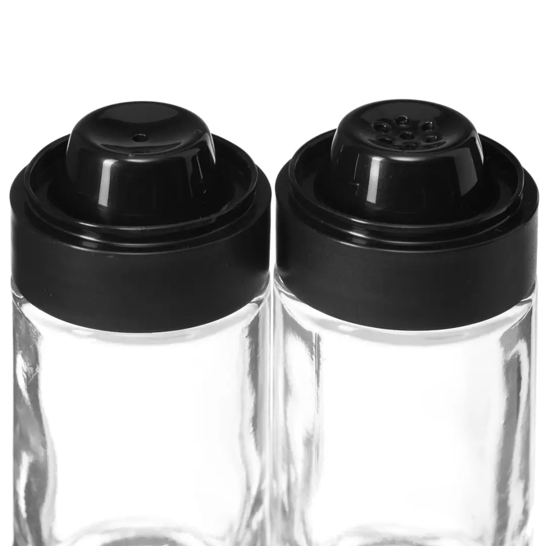 Leonardo CUCINA Peper- en Zoutstel 037715 - Transparant - 2 Stuks