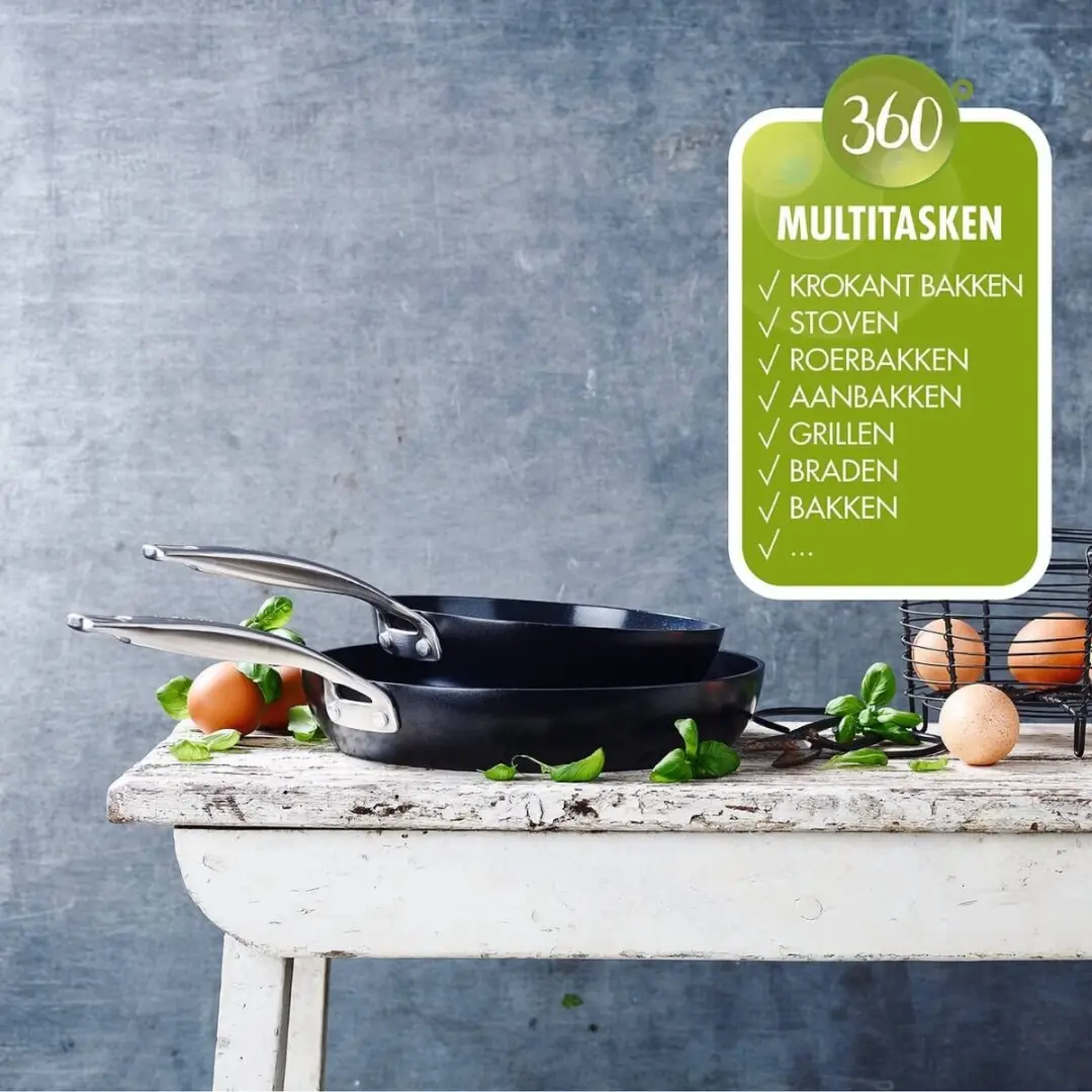 GreenPan Copenhagen Braadpan 28cm - Zwart