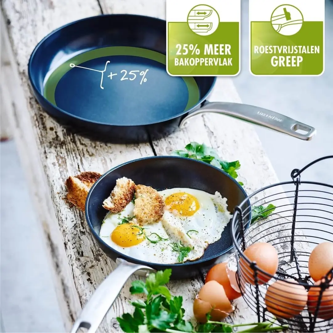 GreenPan Copenhagen Braadpan 28cm - Zwart