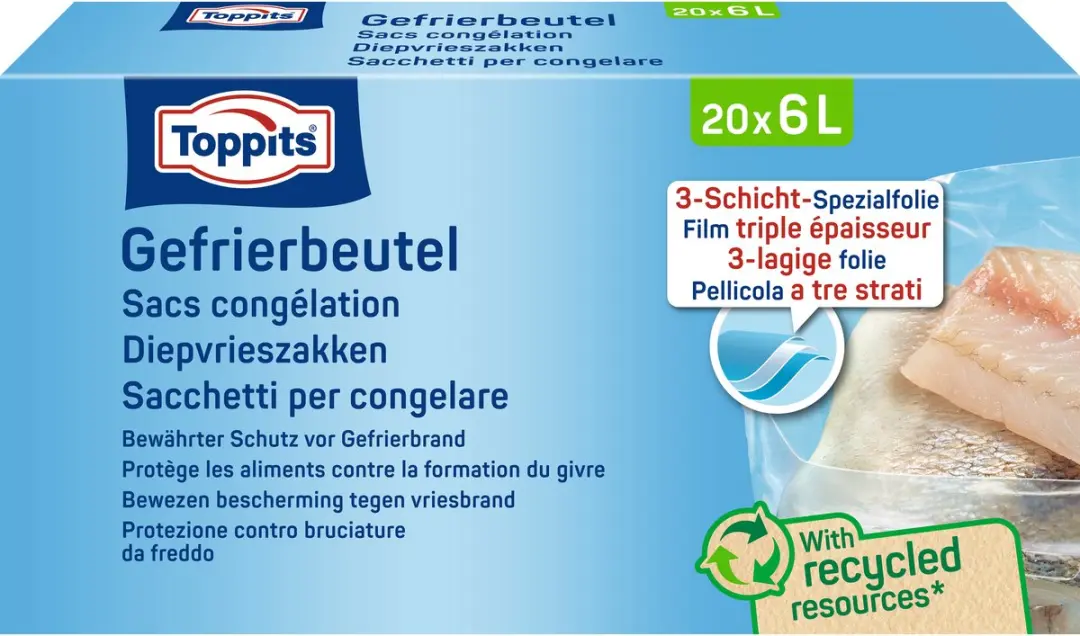Toppits Diepvrieszakken 6L