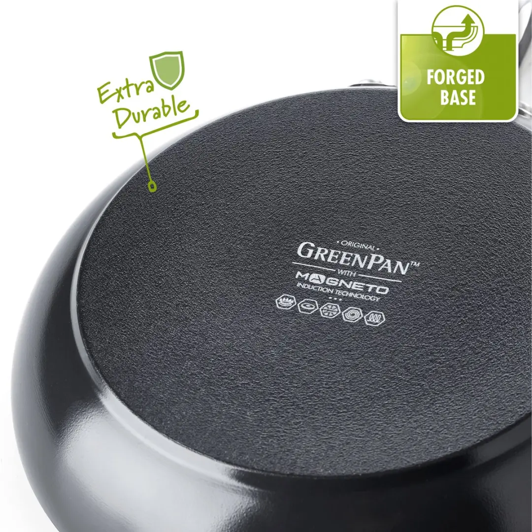 GreenPan Venice Pro CC000955-001 Steelpannen set 6-delig - Ø16-20cm - Zwart