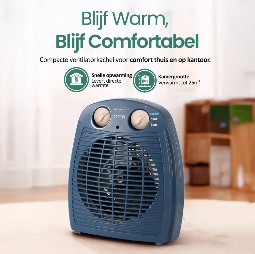Emerio FH-106737.12 Ventilator Kachel 2000W - Blauw