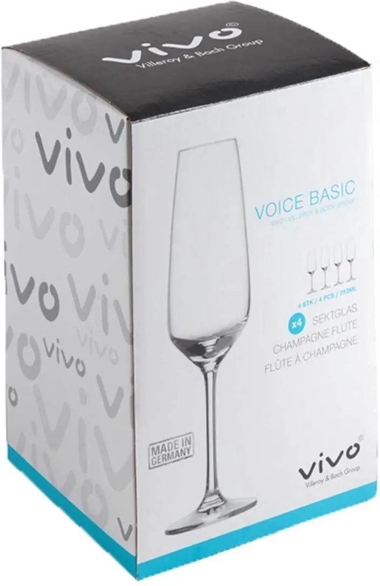 Villeroy & Boch Voice Basic Sektglazen Set - 4 Stuks
