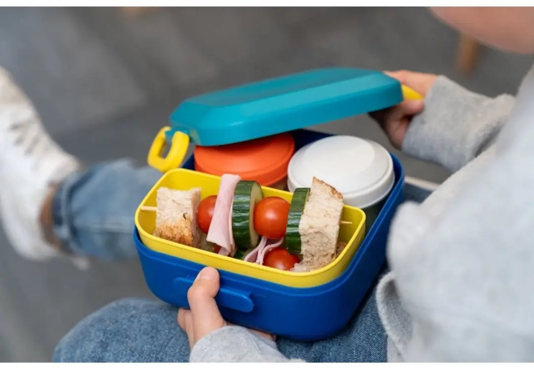 Amuse Rikko Midnight Lagoon Bento Lunchbox - 550ml + 2x185ml - 3 Compartimenten