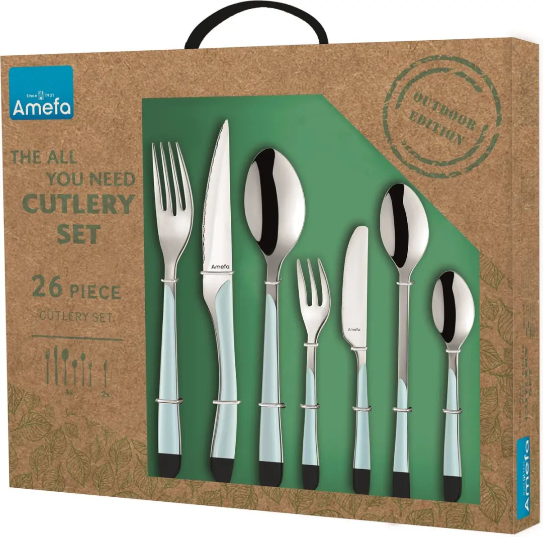 Amefa Eclat Bestekset 26-delig - 6 Personen - Lichtblauw - MPN 2294SCAY04C26