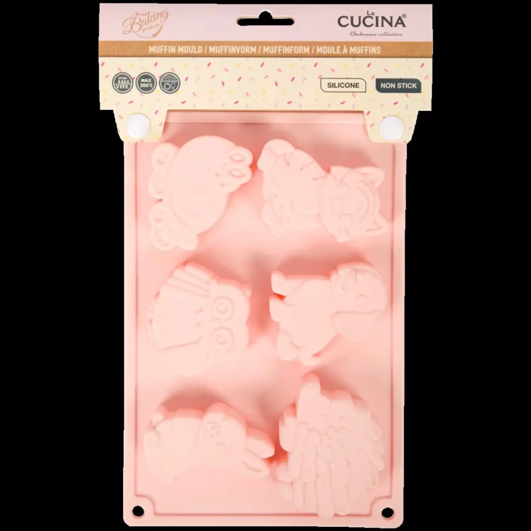 La Cucina Siliconen Cupcakebakvorm 6-vaks