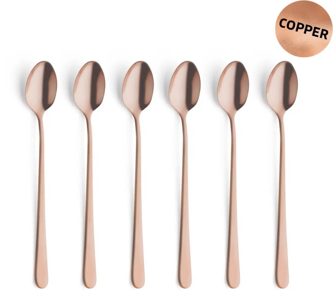 Amefa Austin Vintage Sorbetlepels - 6 Stuks - Koper