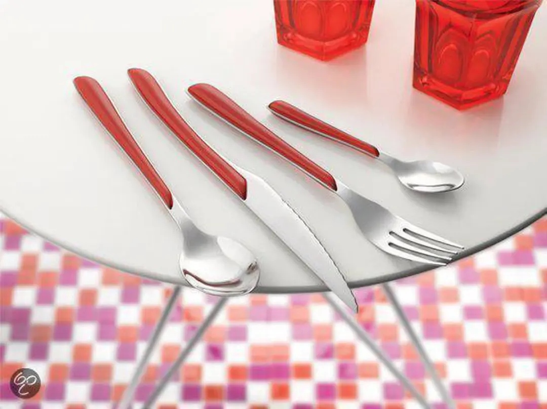 Amefa Éclat Bestekset 24-delig - 6 Personen - Rood