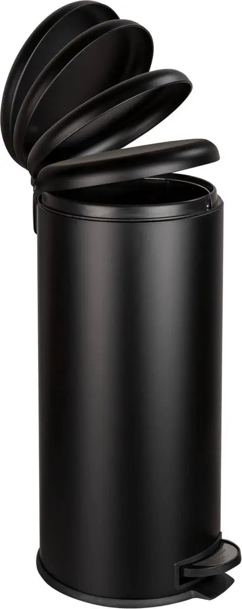Wenko Pedaalemmer Leman 30L - 31cm - Mat zwart