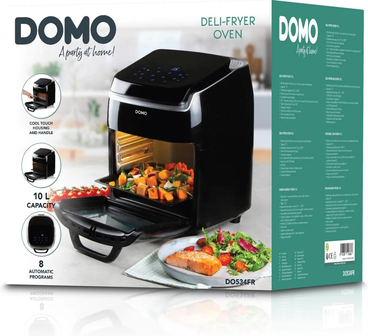 Domo Friteuse DO534FR 10L - 1800W - Zwart