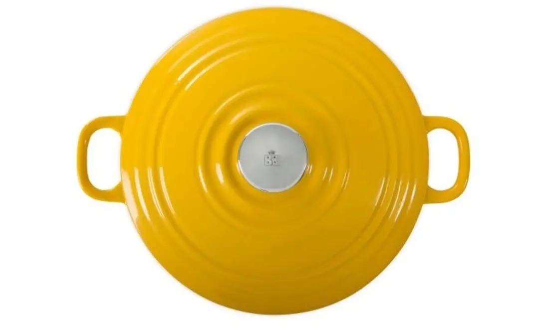 BK Bourgogne Braadpan 24cm - 4.2L - Gietijzer - Inductie - Zonnig Geel