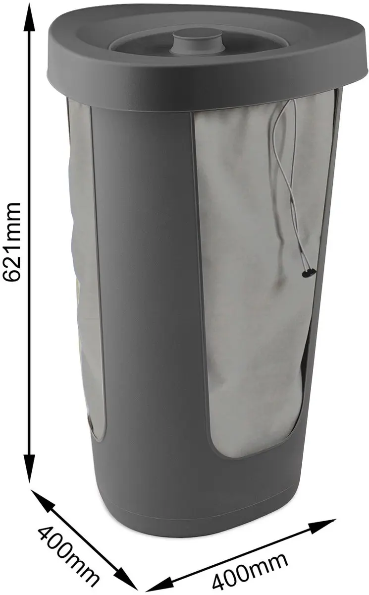 Rotho Fabu Statiegeld Flessenbak 50L - 2 Zakken - Antraciet