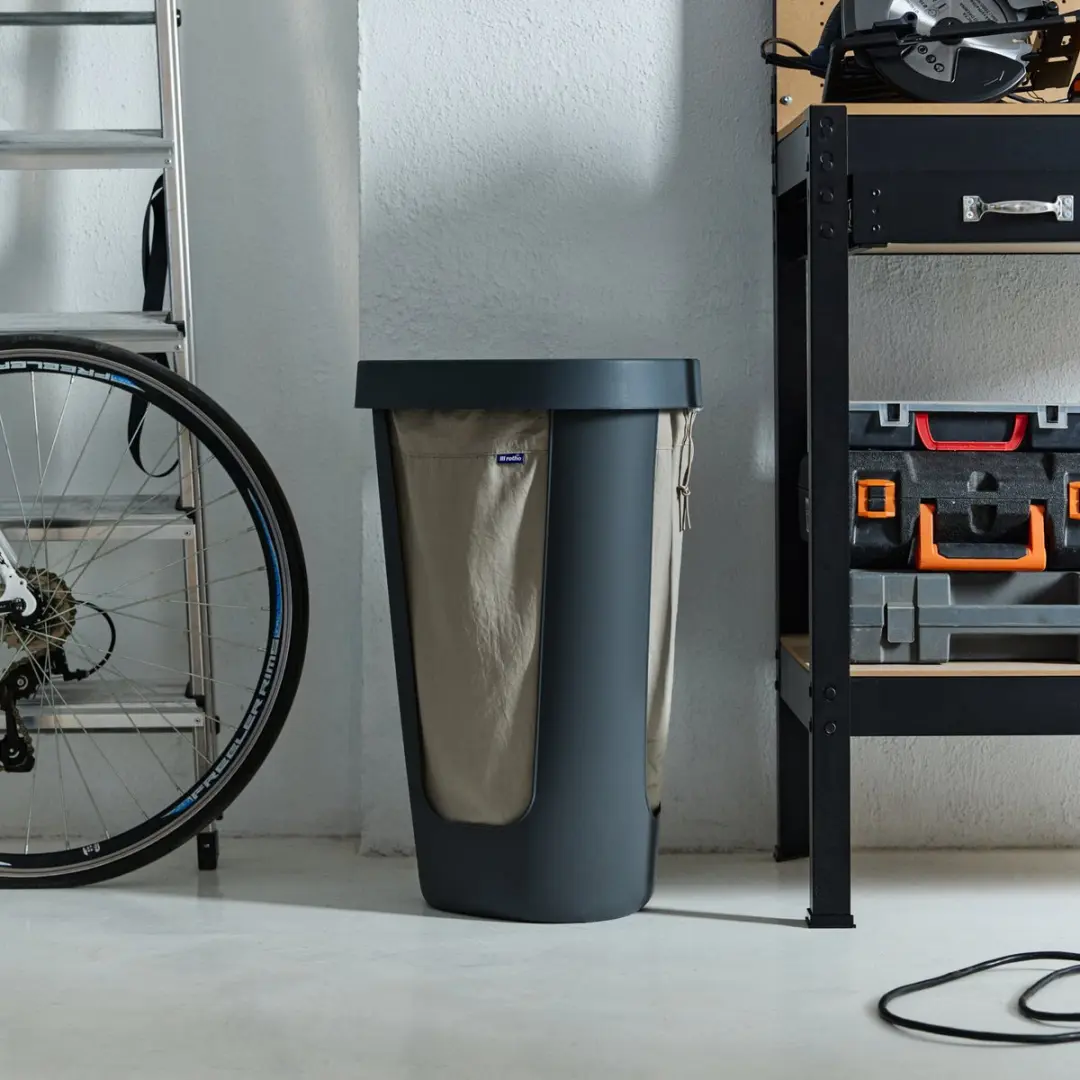 Rotho Fabu Statiegeld Flessenbak 50L - 2 Zakken - Antraciet